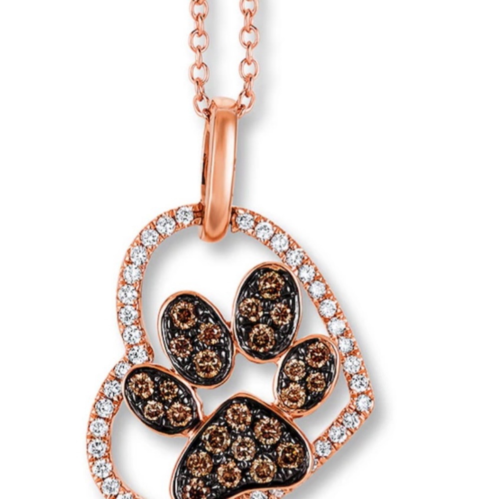 Le Vian Chocolate Diamond Paw Necklace from Jared’s